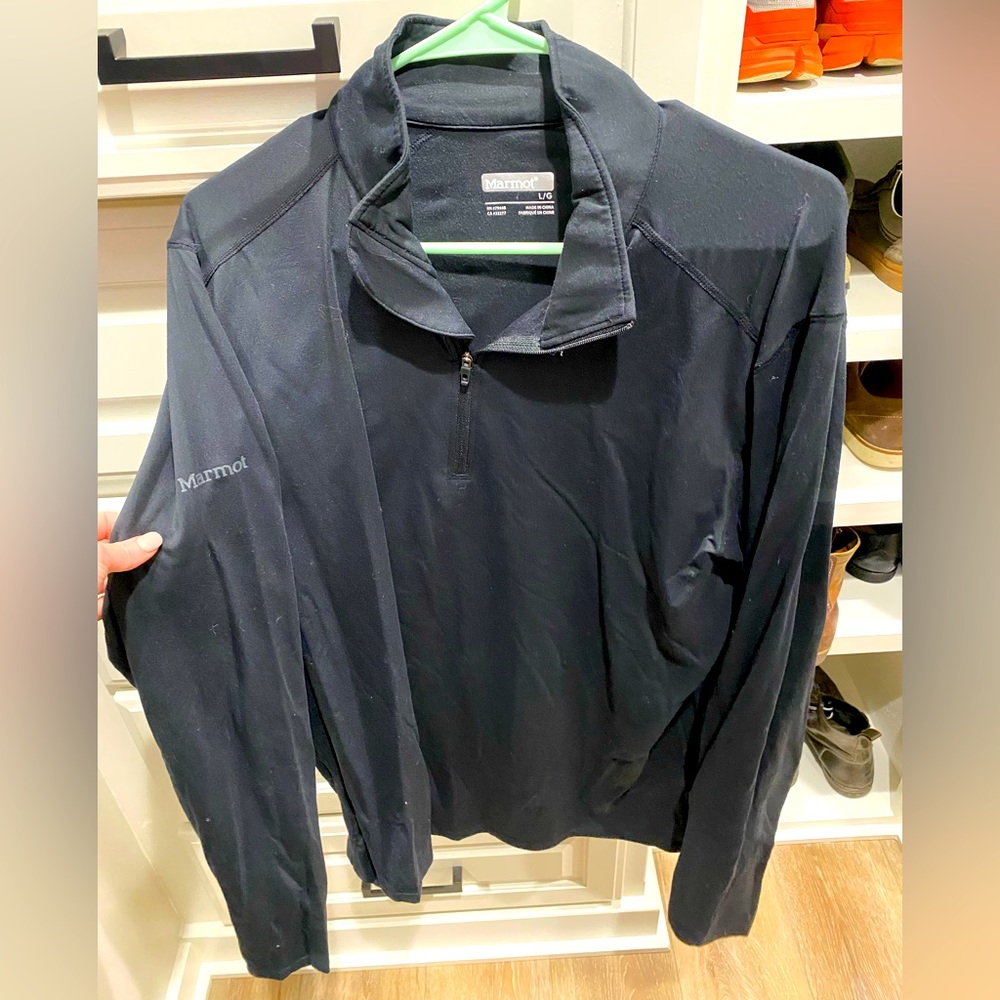 Men’s Marmot quarter zip base layer - large
